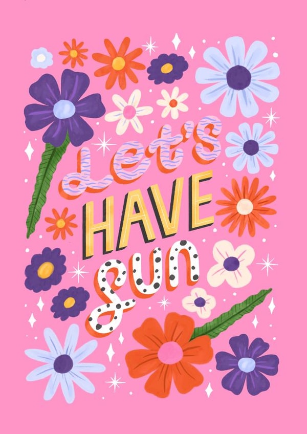 Cute pink celebration birthday card created by Katie Brookes