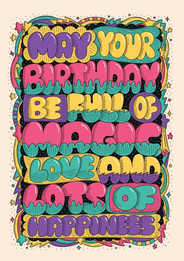 May Your Birthday Be Full Of Magic... created by Harkiran Kalsi