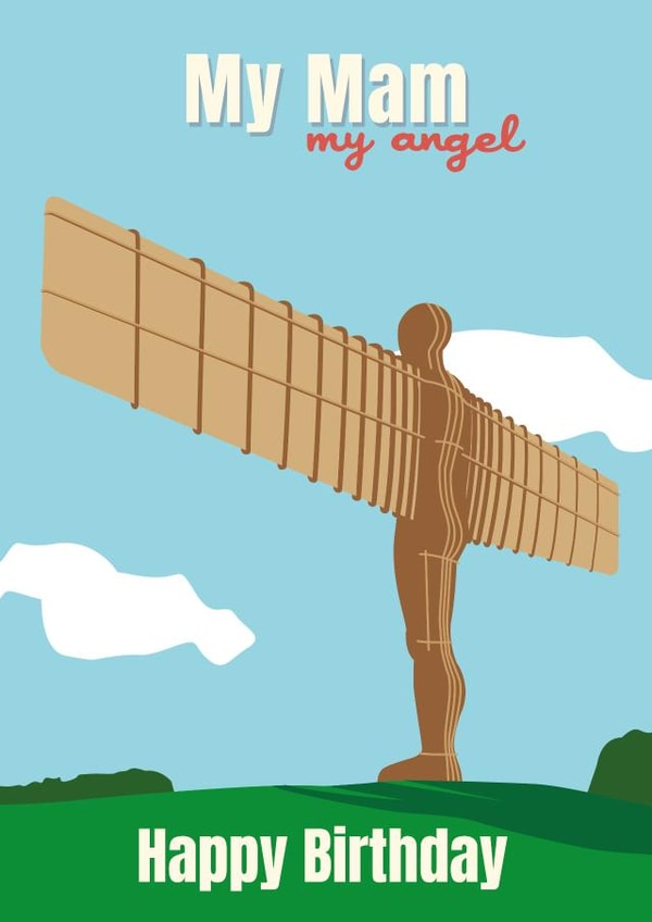 My mam, my angel. Happy Birthday created by Cox a Doodle Doo