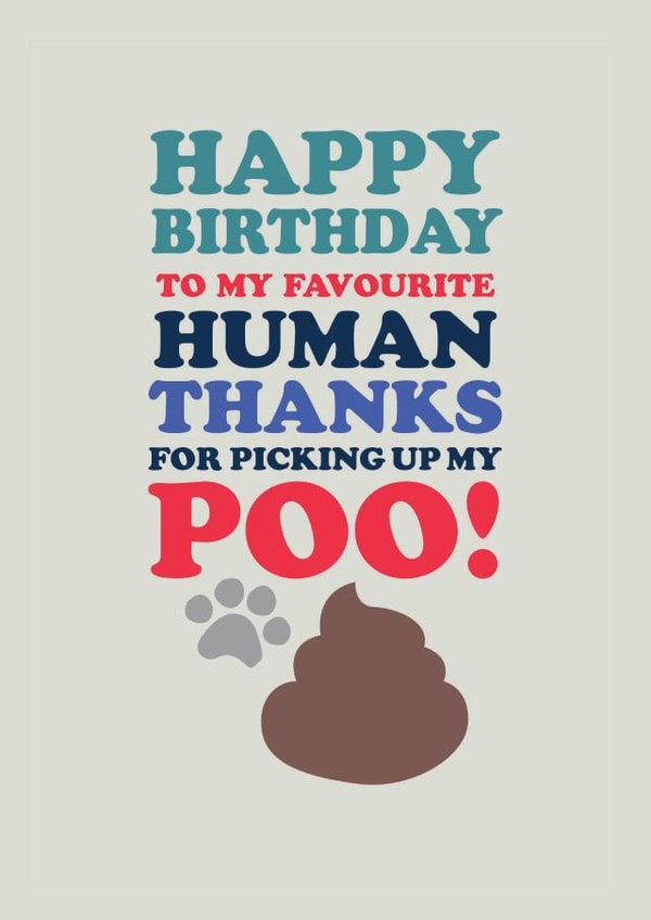 HAPPY BIRTHDAY FAVOURITE HUMAN created by The Boy and the Bear