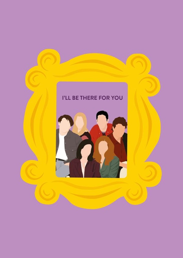 Friends Being there card  created by Nada Anis