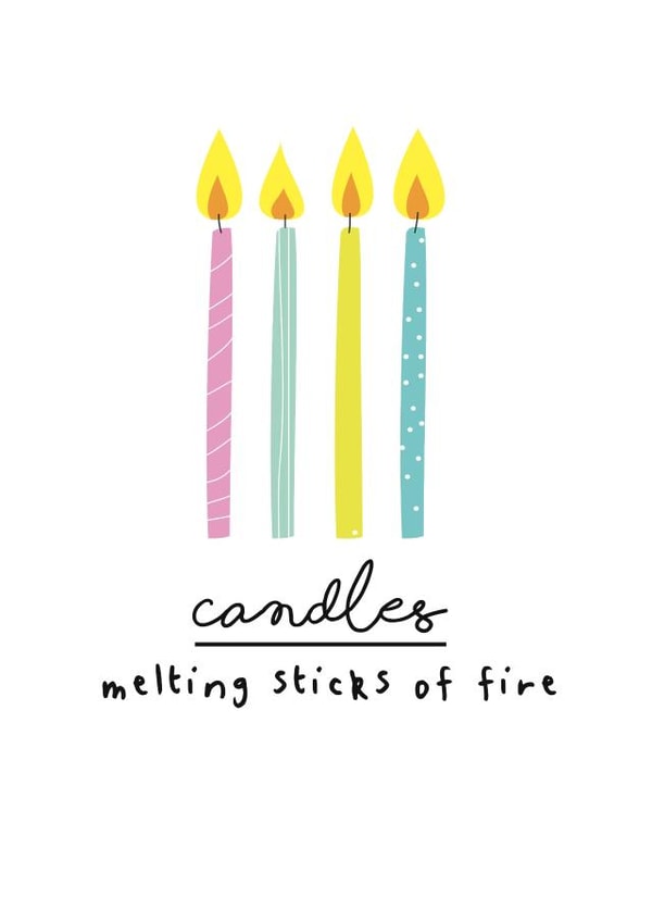 Funny Birthday Candle Card created by Ooh I Like That Design