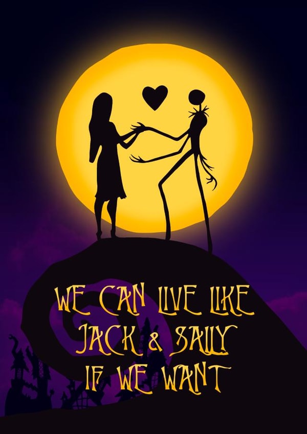 Jack & Sally - New home or Valentines day card created by Delaney Mitchell