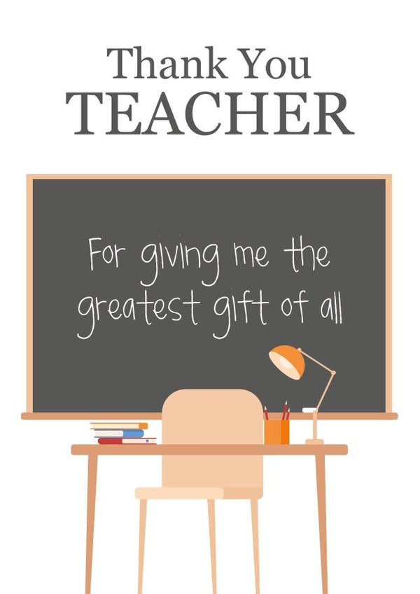 Thank You Teacher created by Delaney Mitchell