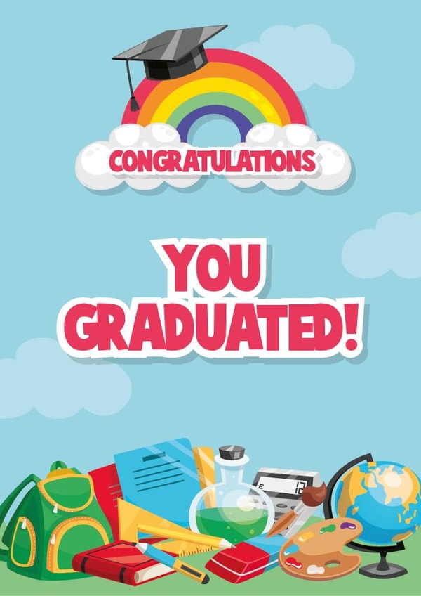 Graduation Card for a child created by Delaney Mitchell
