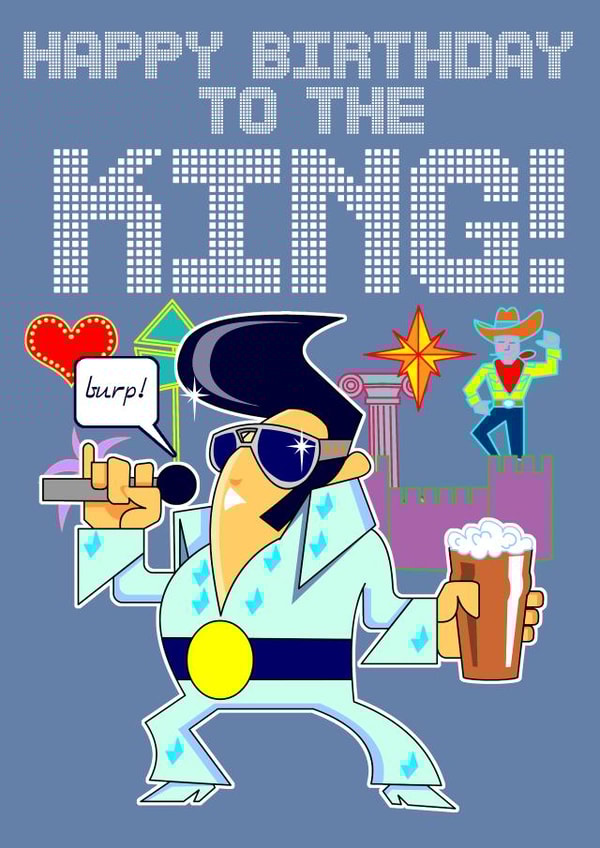 Happy Birthday to the King! created by Studio Beastly.