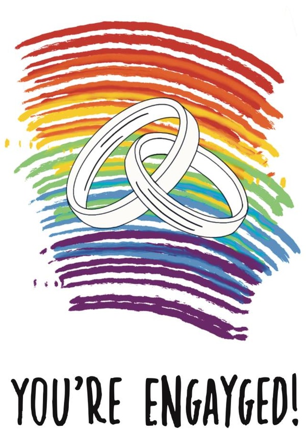 LGBT engagement card created by BMCeeDesigns