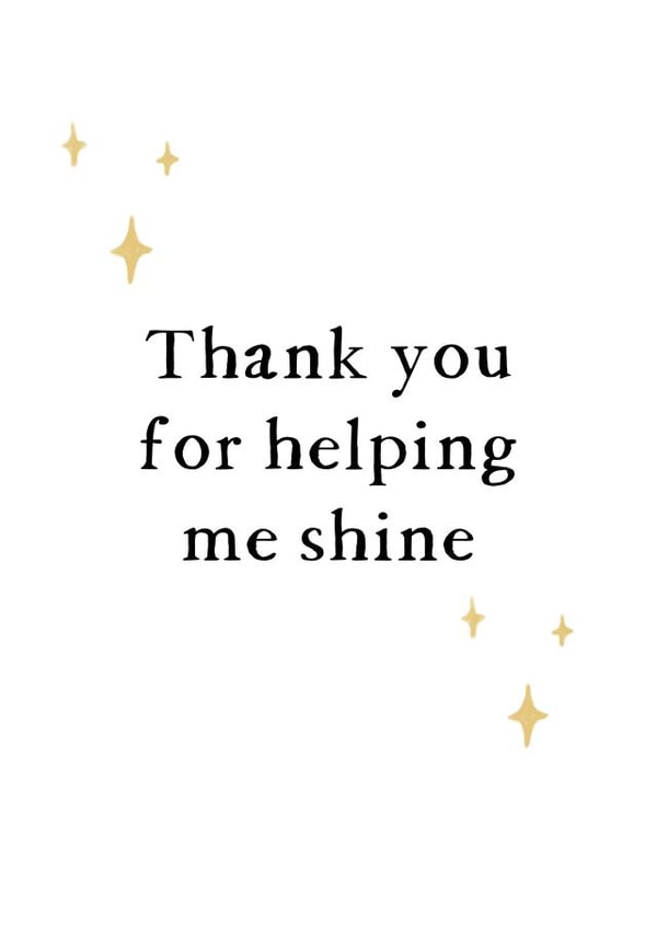 Thanks for making me shine, For Teacher created by CJ Designs