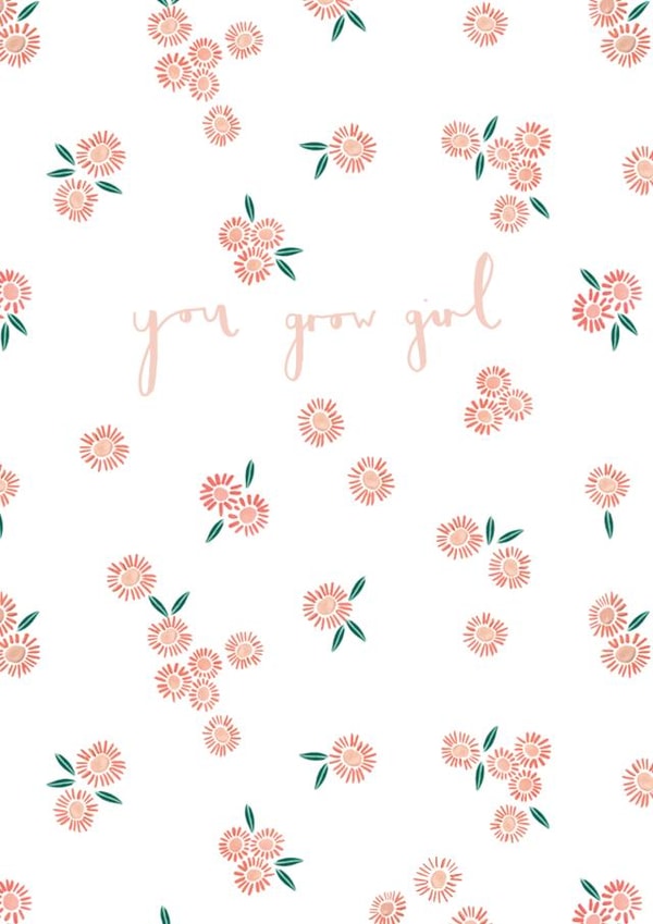 You go girl celebration card created by Textiles By Rachel