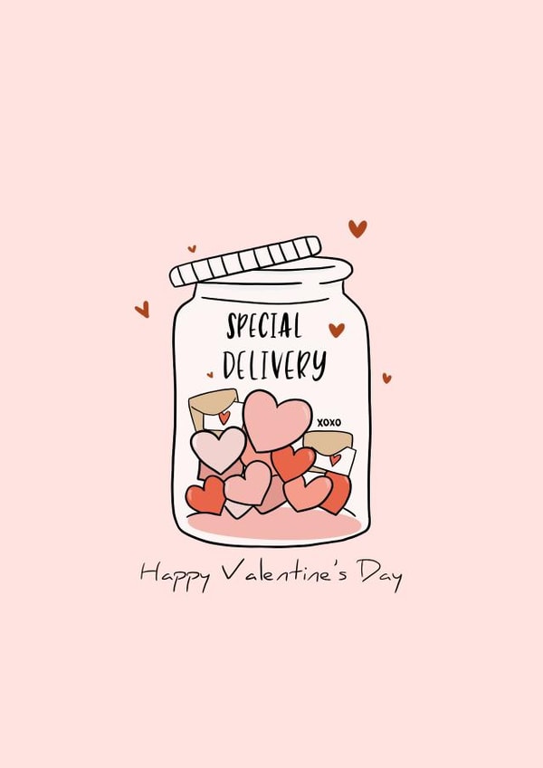 Special Delivery Valentine's Card created by Anja Richards Art