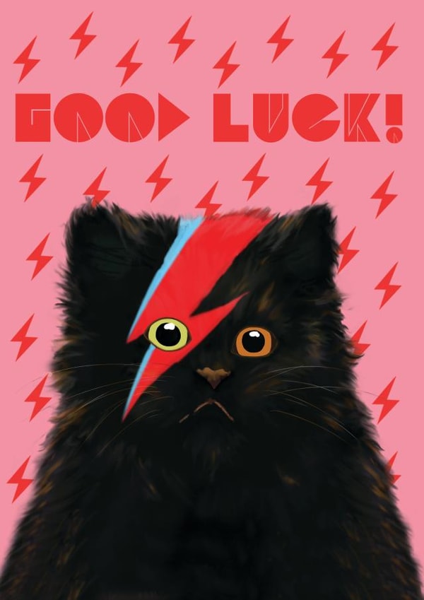 Good Luck Meowie Card created by @ChildstarSamantha