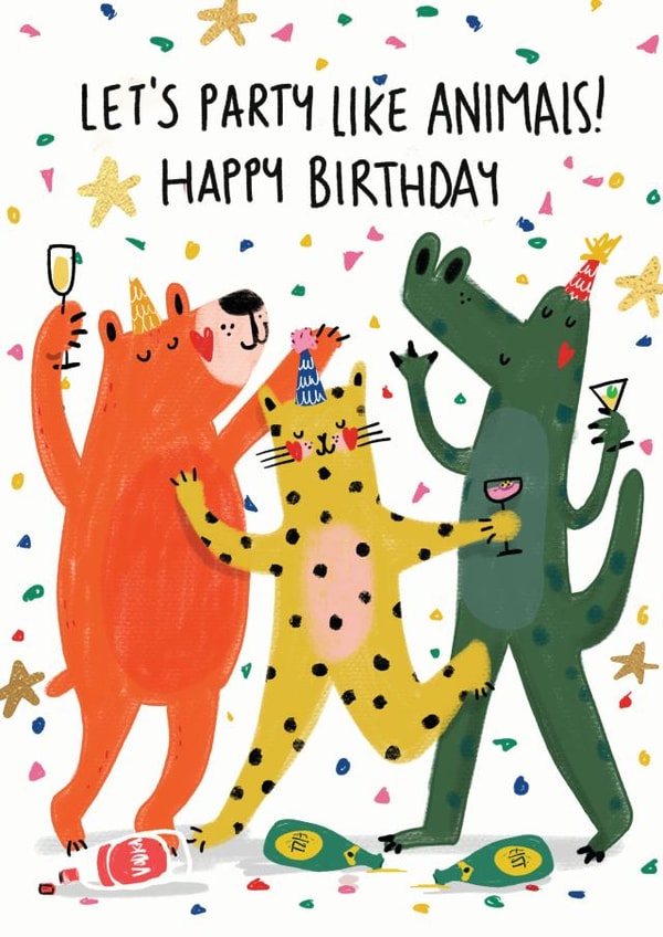 Party Animals created by NICHOLA COWDERY ILLUSTRATIONS 