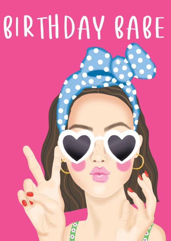 Birthday Babe Birthday Card created by Amy Florence Design