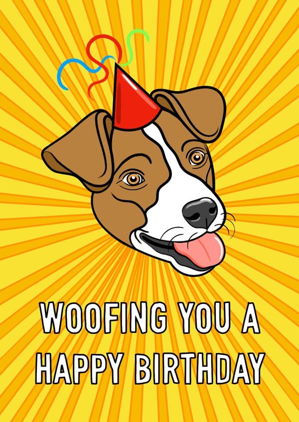 Woofing You a Happy Birthday created by Adam Regester