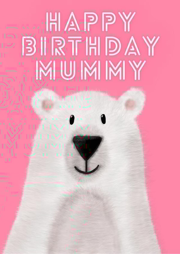 Mummy Polar Bear, Birthday Card created by Faye Burtenshaw