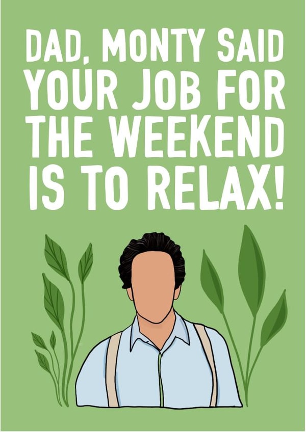 Dad Birthday Card from Monty created by Pickled Prints