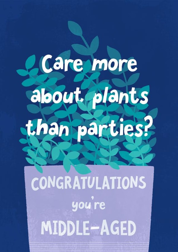 Plants Over Parties Birthday Card created by Katherine Lynas