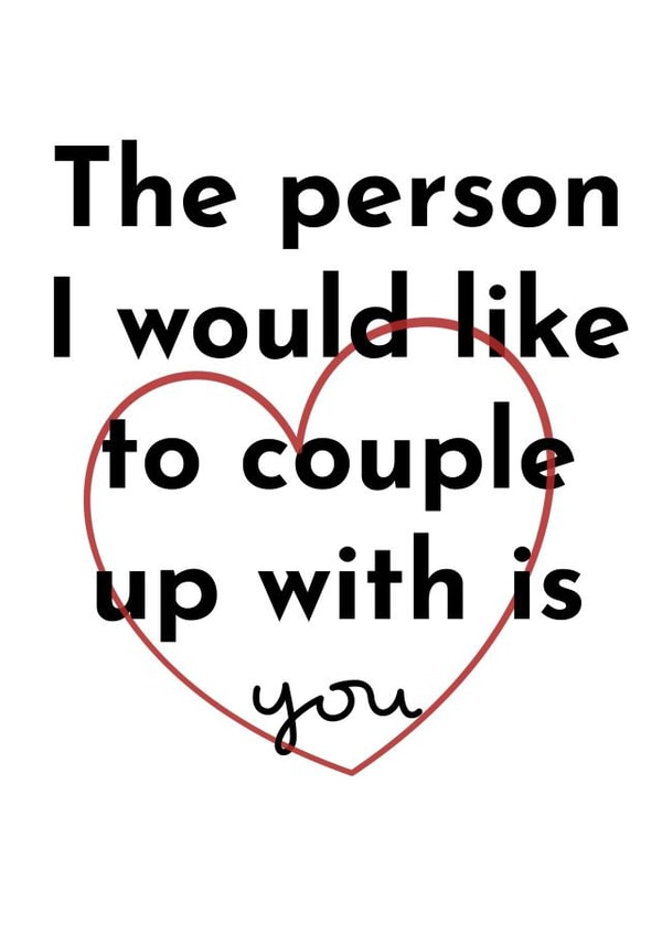 Love island, couple up with card created by Doublea