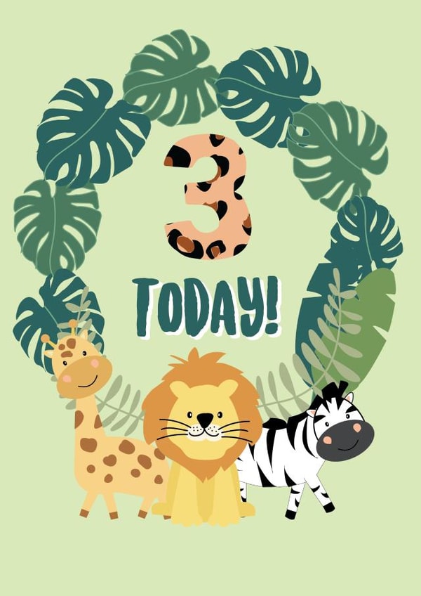 3 Today - Happy Birthday Card created by @Laura Lonsdale Designs