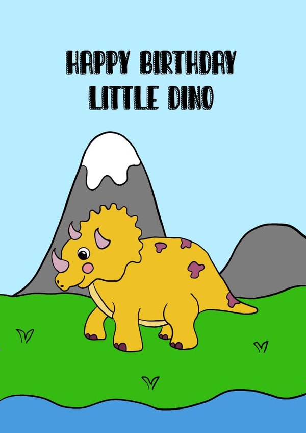 Little Birthday Dino created by LJ Designs