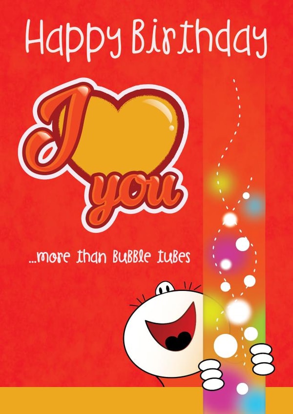 Birthday card from child with special needs. created by Milport Studios