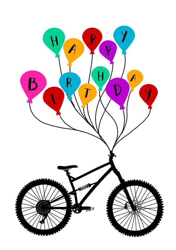 Biker Birthday Balloons created by Rachel Trainor