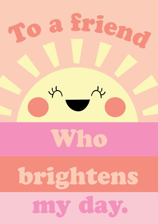 Sunshine friendship card created by Memelou