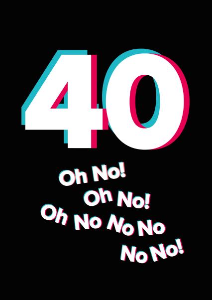Oh no 40th card card