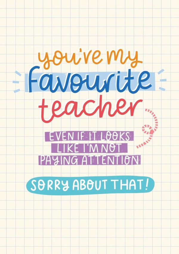 Favourite teacher! created by Leaf Lane Studio