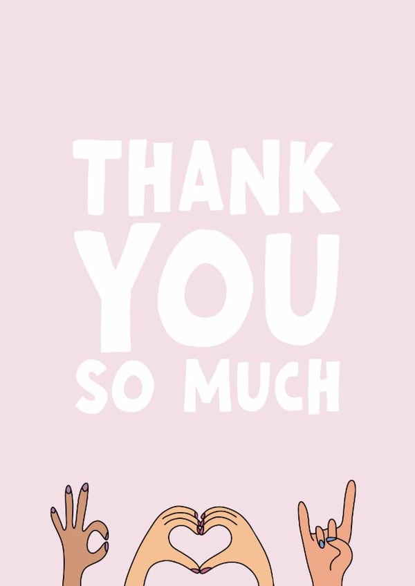 Thank you so much created by Forever Blessed