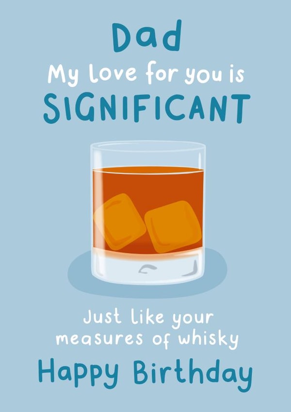 Whisky Birthday Card For Dad created by Fliss Muir