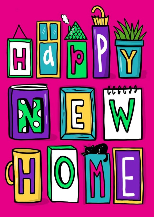 Classic New Home Card - Happy New Home created by Daria Radzhabova