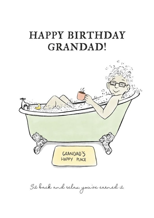 Sit back and relax Grandad, you've earned it! created by Melissa James