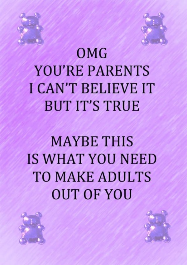 Adults out of you created by Sarah Louise Carroll