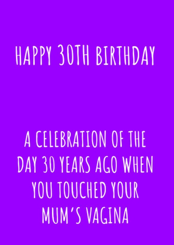 Happy 30th Birthday created by Jonesy Cards