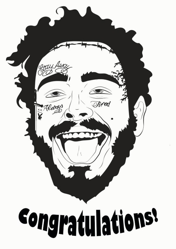 Post Malone created by Toska Child