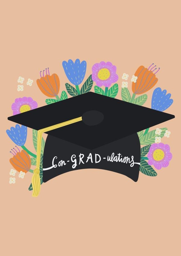Con-GRAD-ulations graduation card created by Rachel Singh