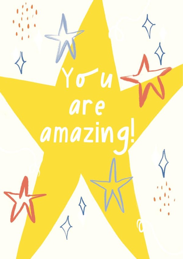 Starry, you are amazing card created by Amy Buckley Design