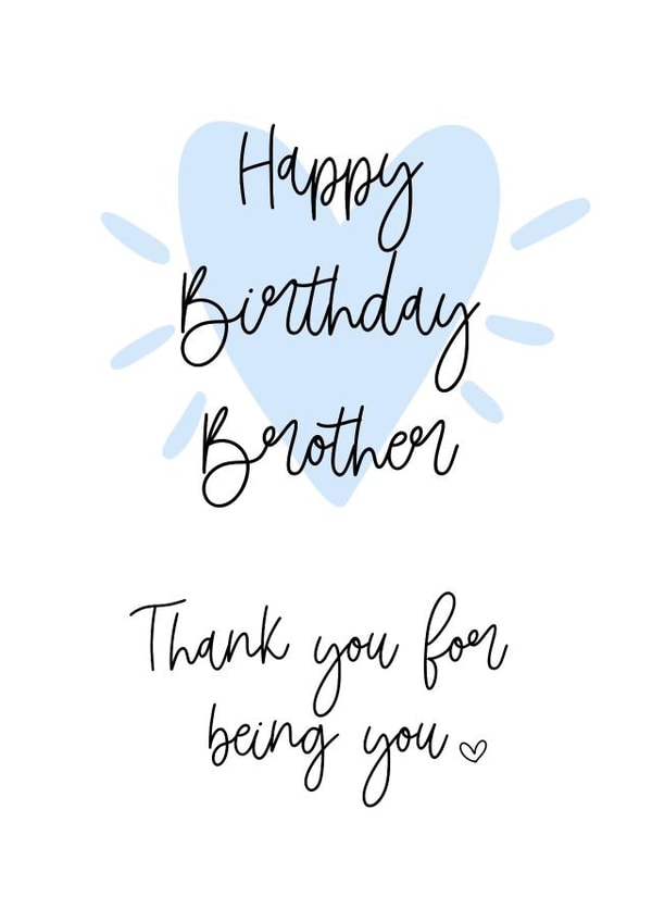 Thanks for being you, birthday brother created by AJK Stitch Designs