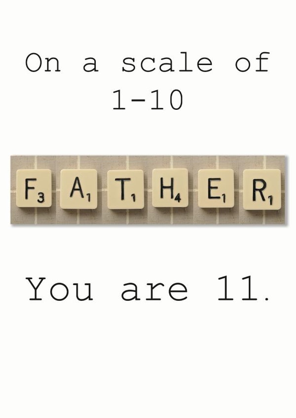 Father Days Birthday Card created by Namephrame