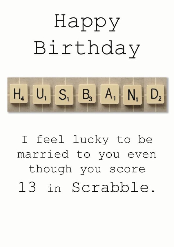 Husband Birthday Card created by Namephrame