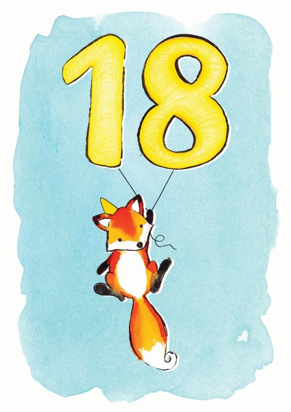 18th Birthday Fox Card created by Alexia Claire