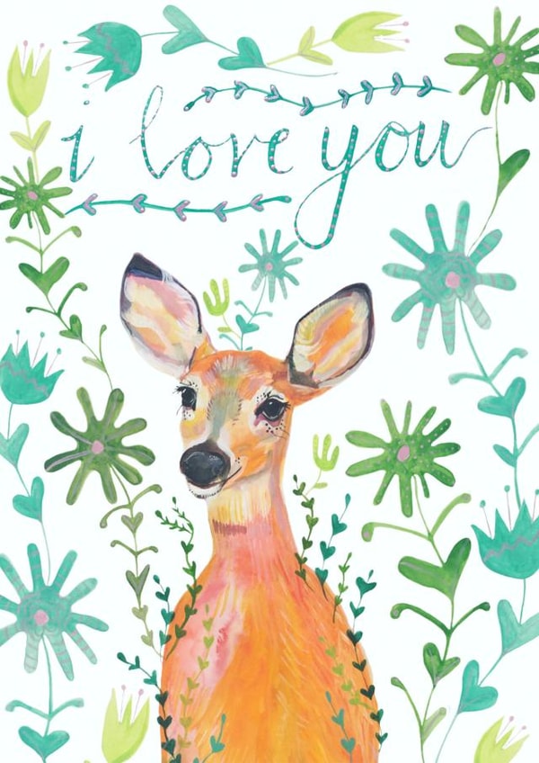 I Love You Fawn created by Montanye Makers 
