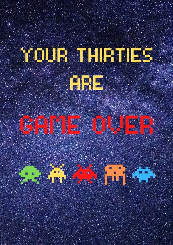 40th Birthday Video Games Card created by Betty & Nell