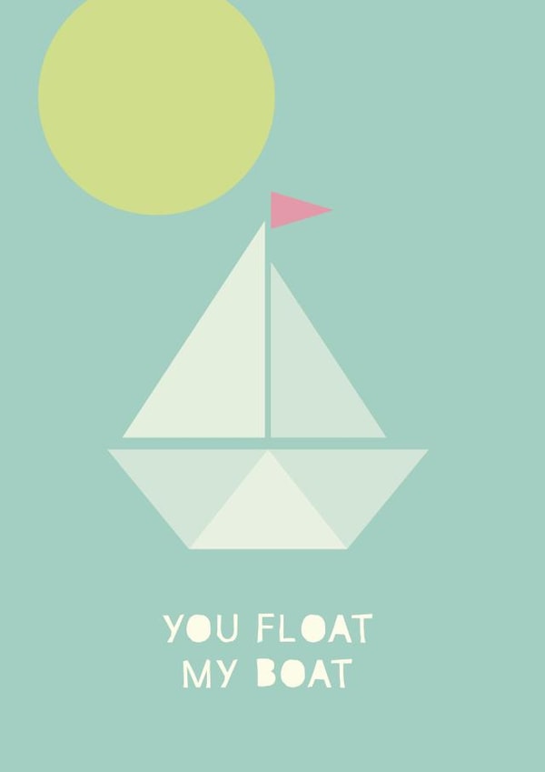 You Float My Boat card created by Cloud Cuckoo Design