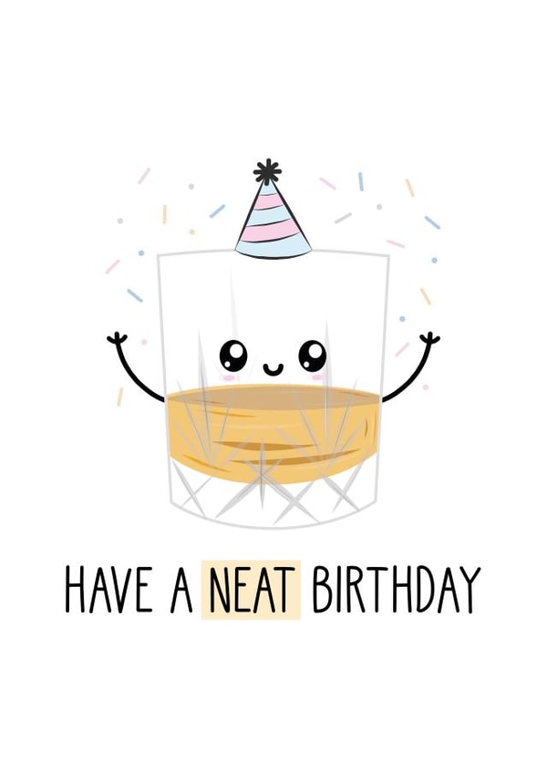Neat Whisky Birthday Card created by Just Joy Designs