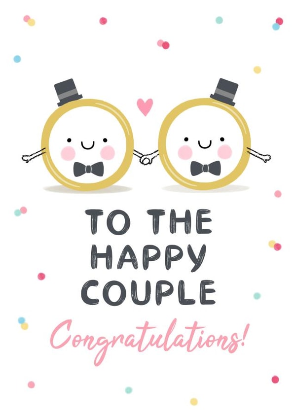 Happy Mr & Mr Wedding Rings Card created by Design By Day