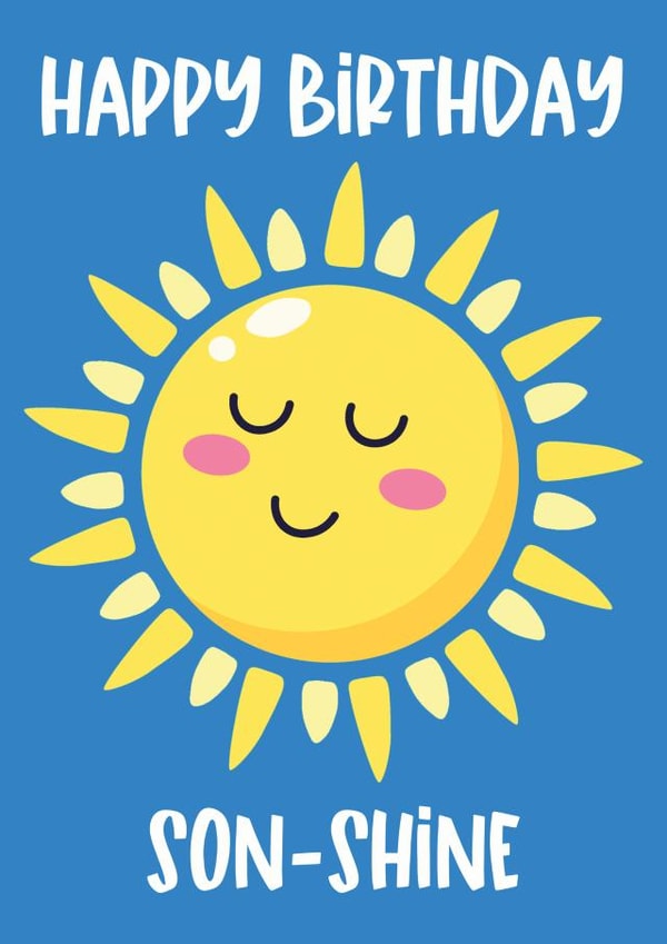 For a Son that is a Ray of Son-Shine created by Creationery