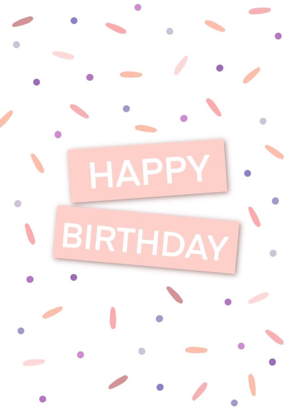 Happy Birthday Confetti  created by Amy Cole