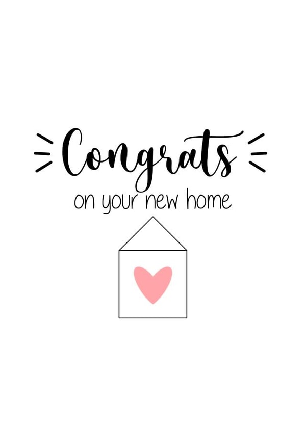 Congrats on your new home created by Amy Cole